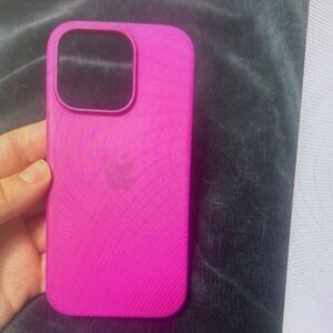 Apple Pink Silicone iPhone Case